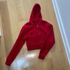 Crop Zip-up Hoodie